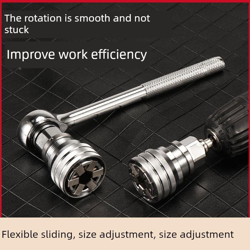 手动套筒扳手，活动魔术套筒扳手工具，快速电钻，多功能六角扳手