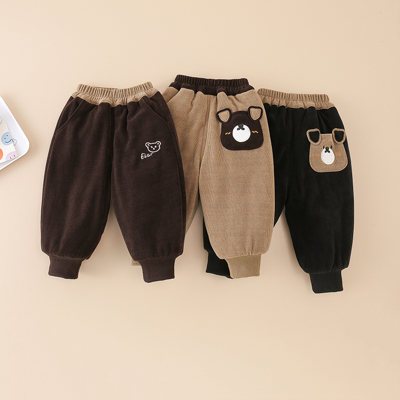 【三层加厚棉裤】男童裤子冬季加绒加厚外穿夹棉一条过冬宝宝棉裤潮