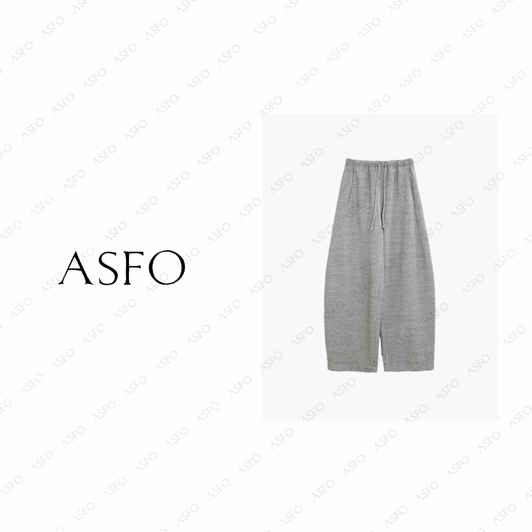 【AS糯米裤】25新休闲老钱风加厚保暖羊毛百搭弯刀裤AS25DXXK05651