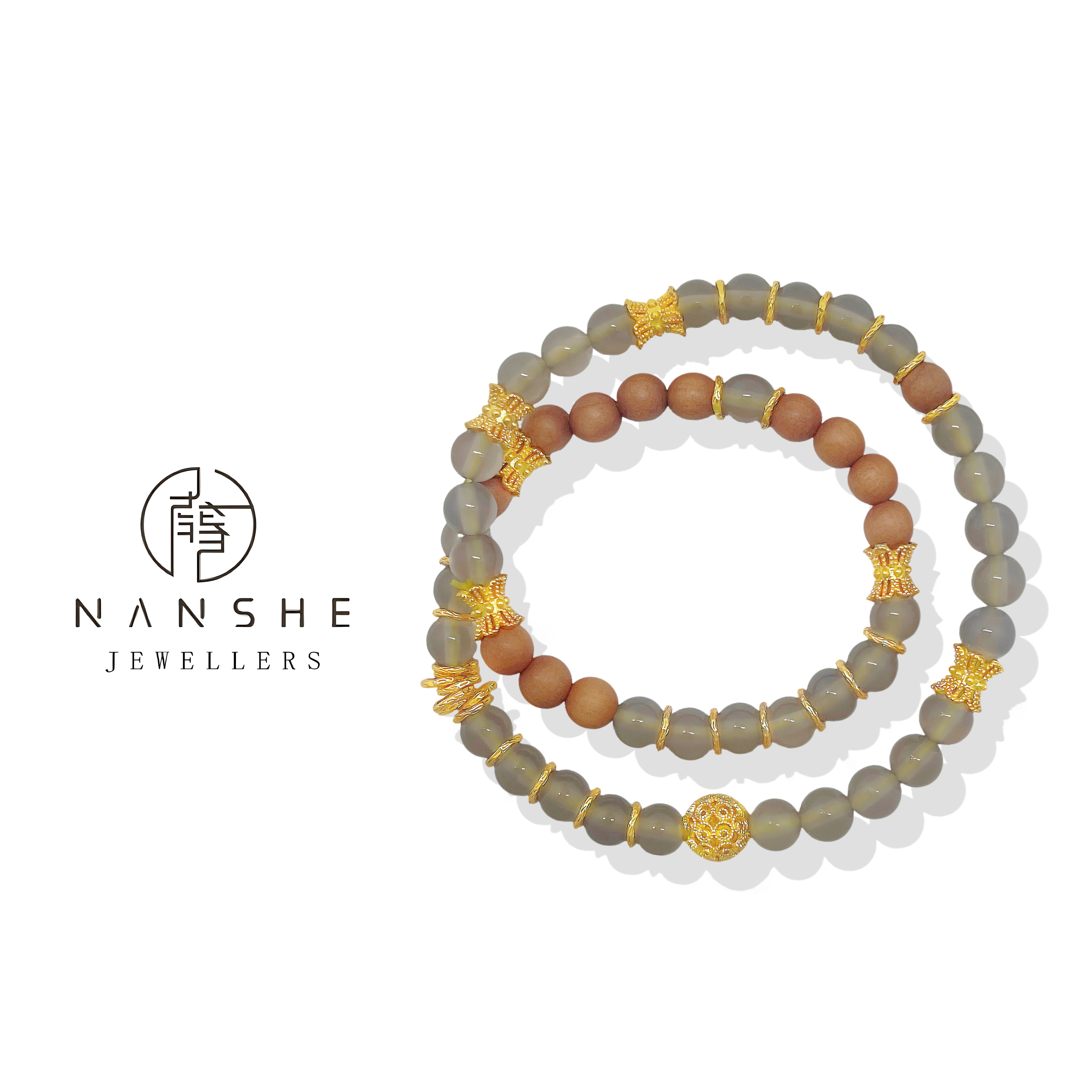 NANSHE/南奢 檀香精致叠戴手串 L1329