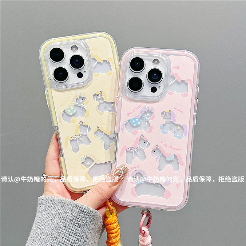 三合一炫彩适用苹果iPhone17/华为荣耀/OPPO/VIVO/小米手机壳爆款