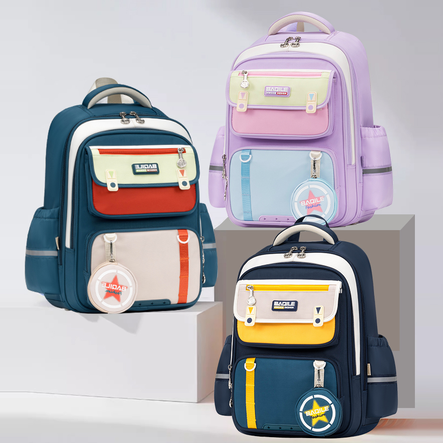 百搭新款小学生人物减负书包一二三到书包4-6年级高颜值减负超轻