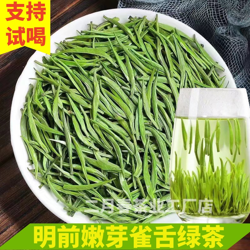 雀舌2025新茶明前翠芽春茶高山绿茶湄潭毛尖竹叶清香贵州绿茶散装
