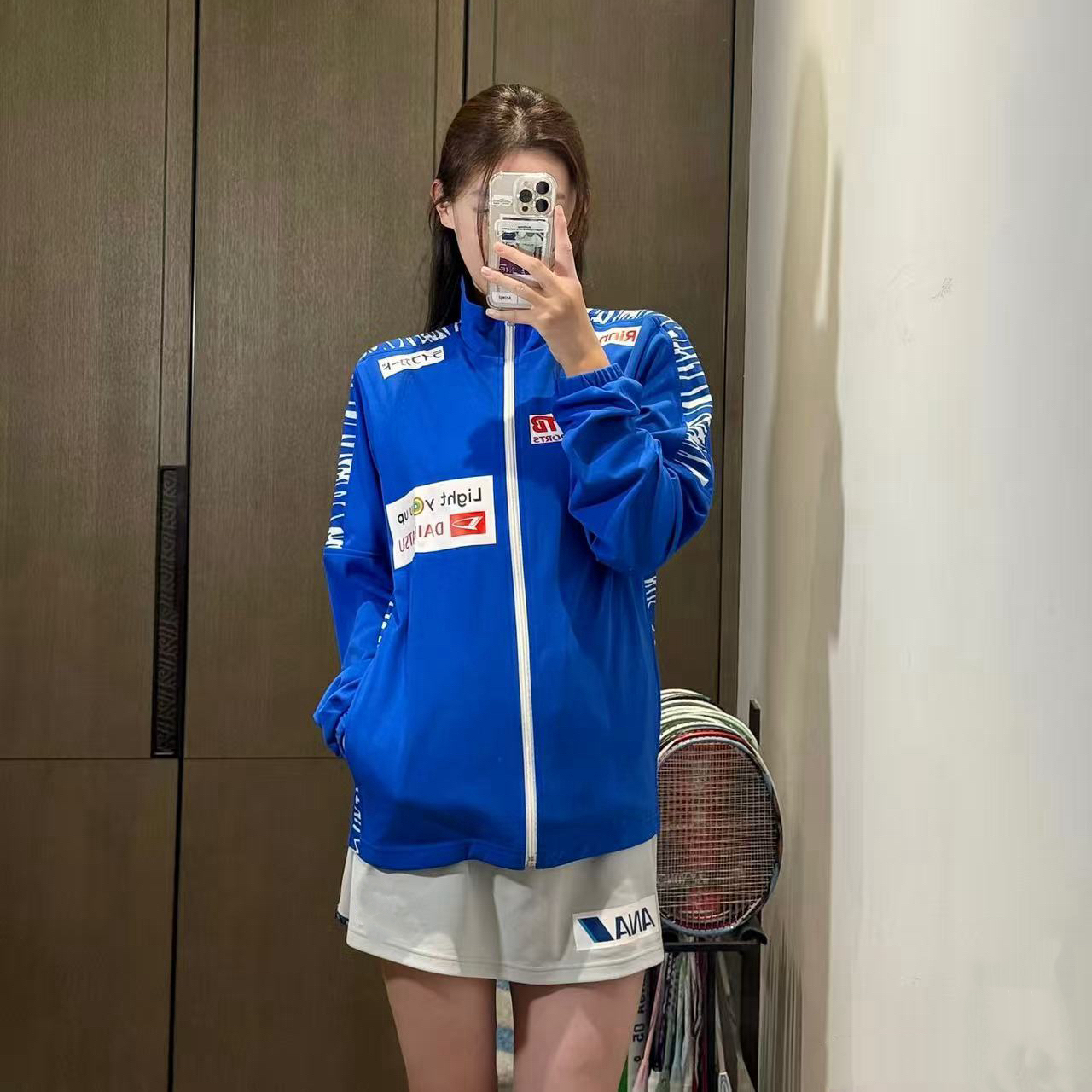 志田千阳同款羽毛球服秋冬外套男女款长袖外套防风保暖训练运动服