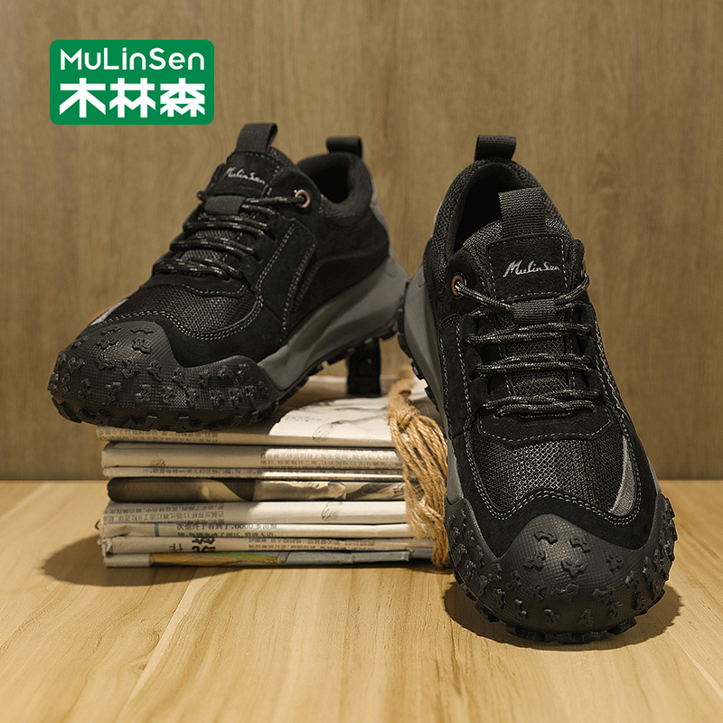 木林森鞋子男鞋2025新款秋季软底防滑休闲运动鞋男一脚蹬阿甘潮鞋