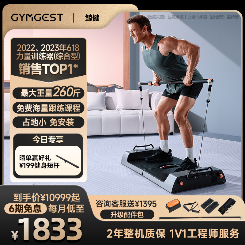 【体重管理】gymgest力量站健身家用运动器械 龙门架小飞鸟深蹲