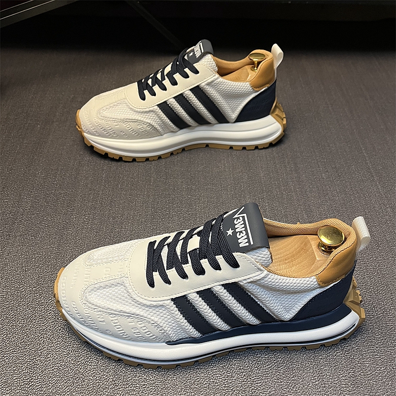 男鞋夏季潮流百搭网面透气阿甘鞋精神小伙休闲运动软底老爹鞋