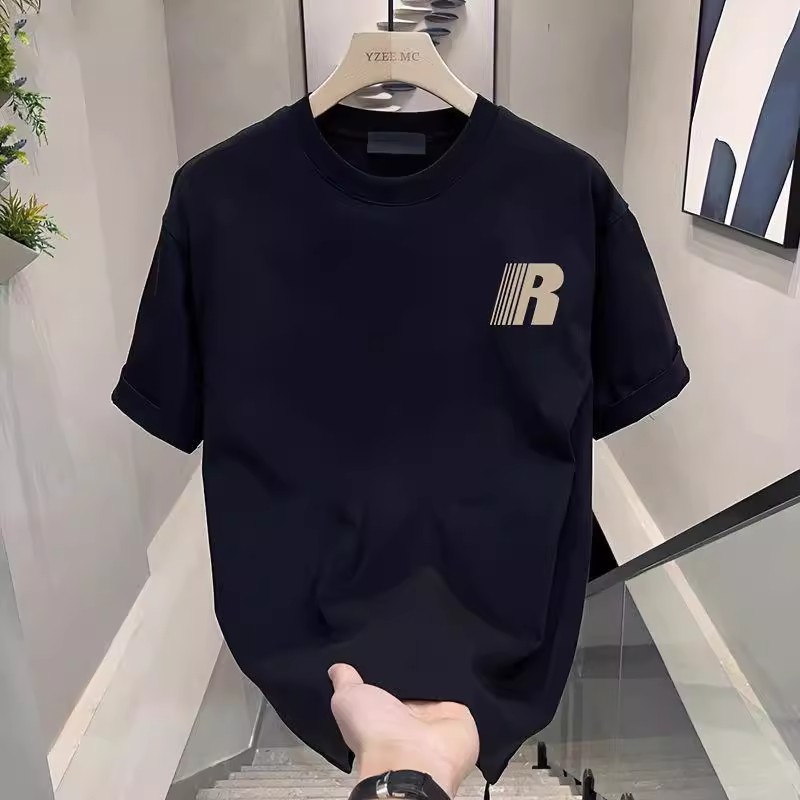 重磅240克男装休闲夏季打底衫爆款高档百衲衣纯棉上衣男士新款时