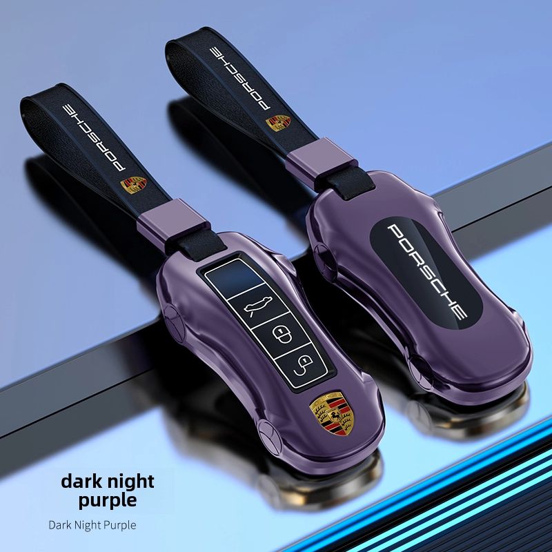 适用保时捷钥匙套帕拉梅拉卡宴Macan玛卡918Taycan718女神包壳扣