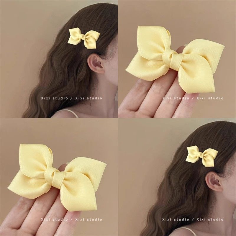 心动前奏~可爱蝴蝶结发夹边夹刘海侧边夹子少女心头饰盘发器新品