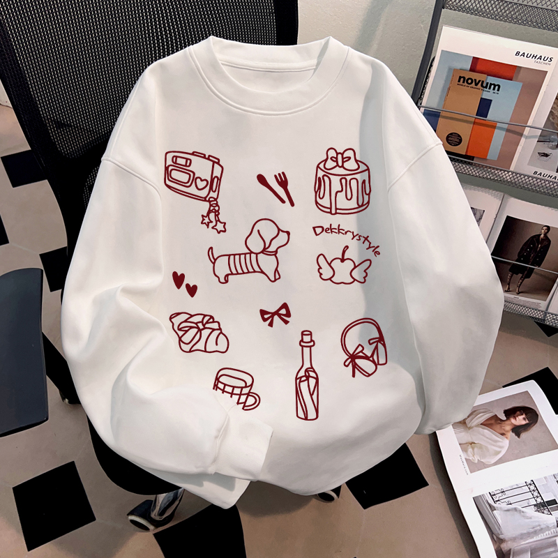 jtrt潮牌美式创意印花男女款休闲百搭秋冬季新款重磅纯棉圆领上衣