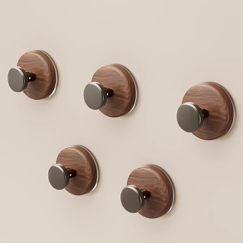 中古风吸盘挂钩无痕粘贴门后挂衣钩橱柜抽屉门把手卫生间墙壁单钩