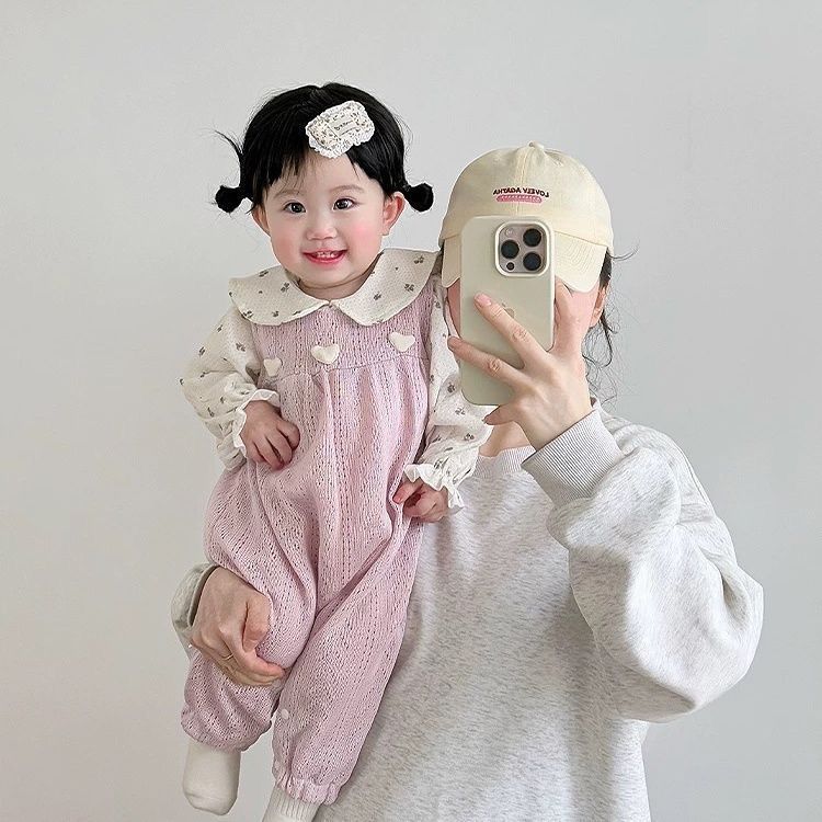 宝宝秋装甜美内搭洋气背带裤婴儿衣服春秋季可爱打底衫裤子外出服