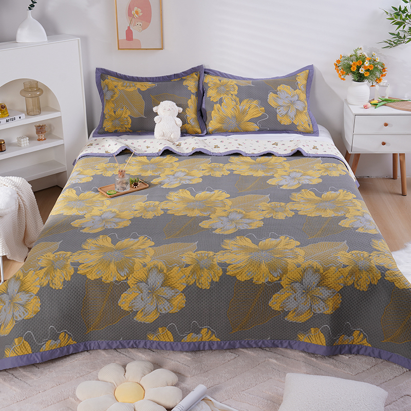 四季新款床盖四季通用床盖AB面干爽家用透气宽边床盖亲肤