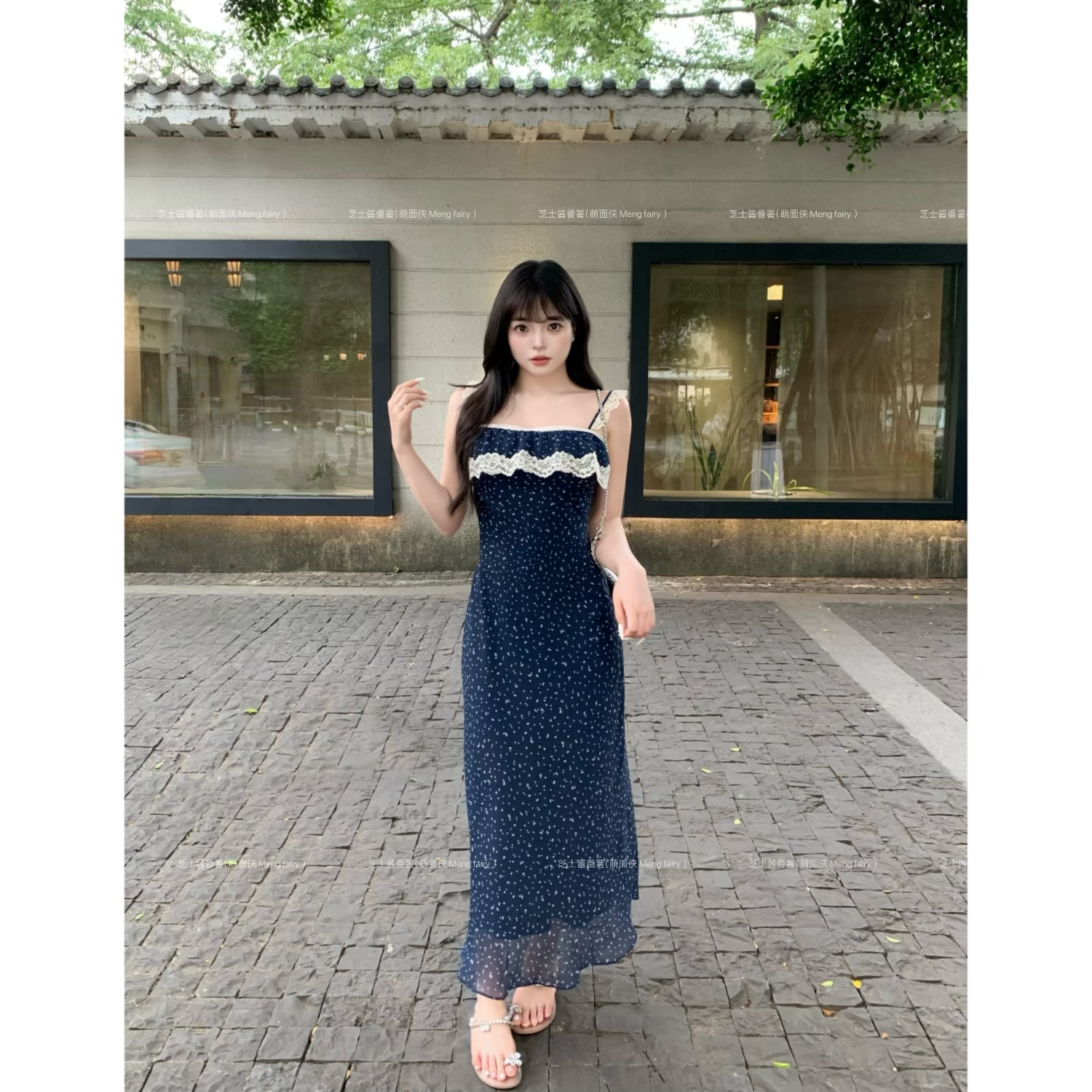 萌面侠芝士【小岛假日】洋气衣服女吊带裙小众女装多巴胺夏出游6259