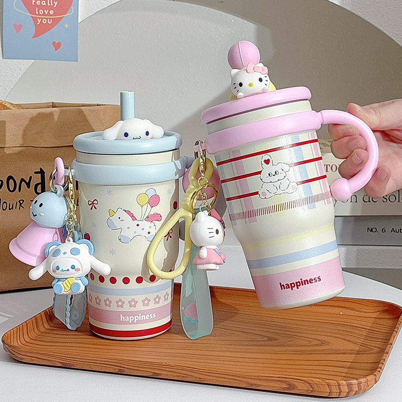 316内胆咖啡杯女生保温杯ins风大容量办公室新款水杯网红小众杯子