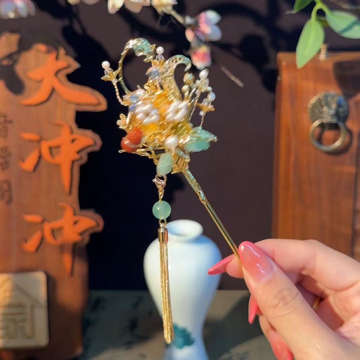 新款云股东钢丝发饰品 铜合金镀色会氧化