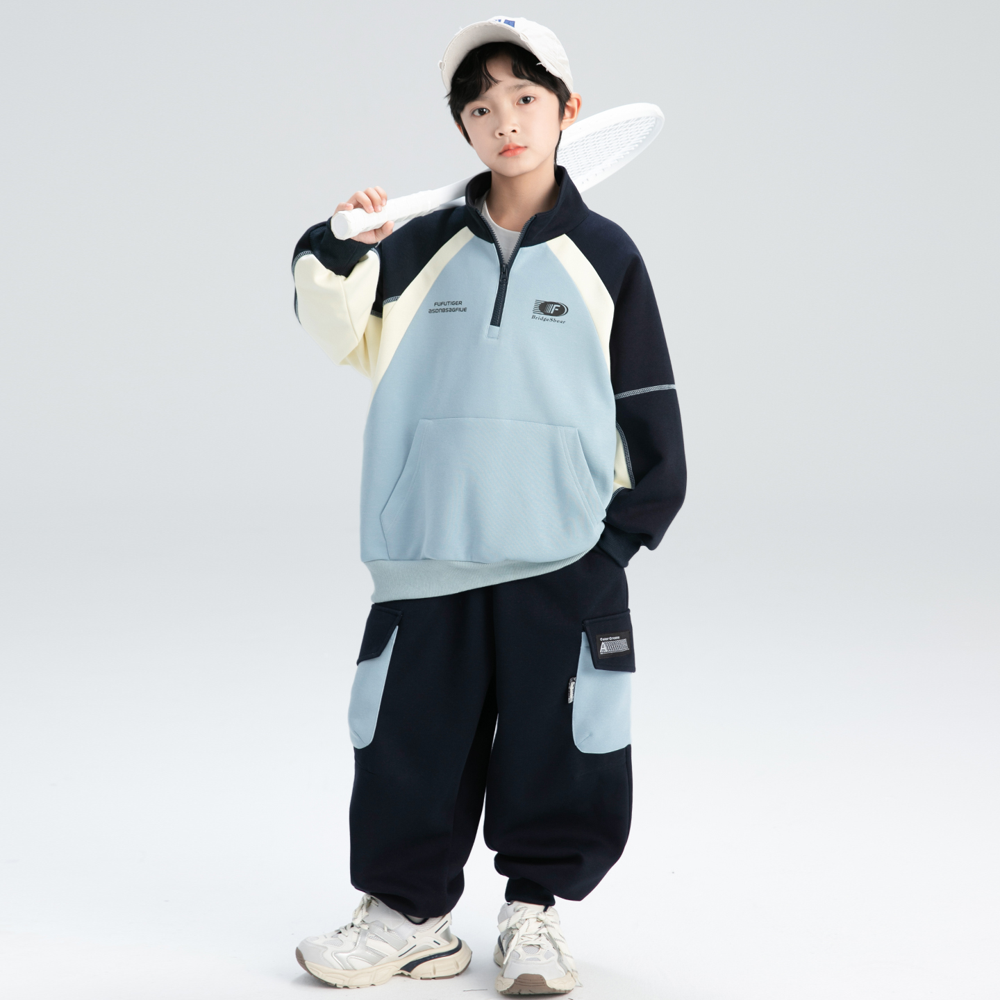 男童秋装套装2025新款中大童休闲痞帅两件套儿童秋季韩版炸街潮装