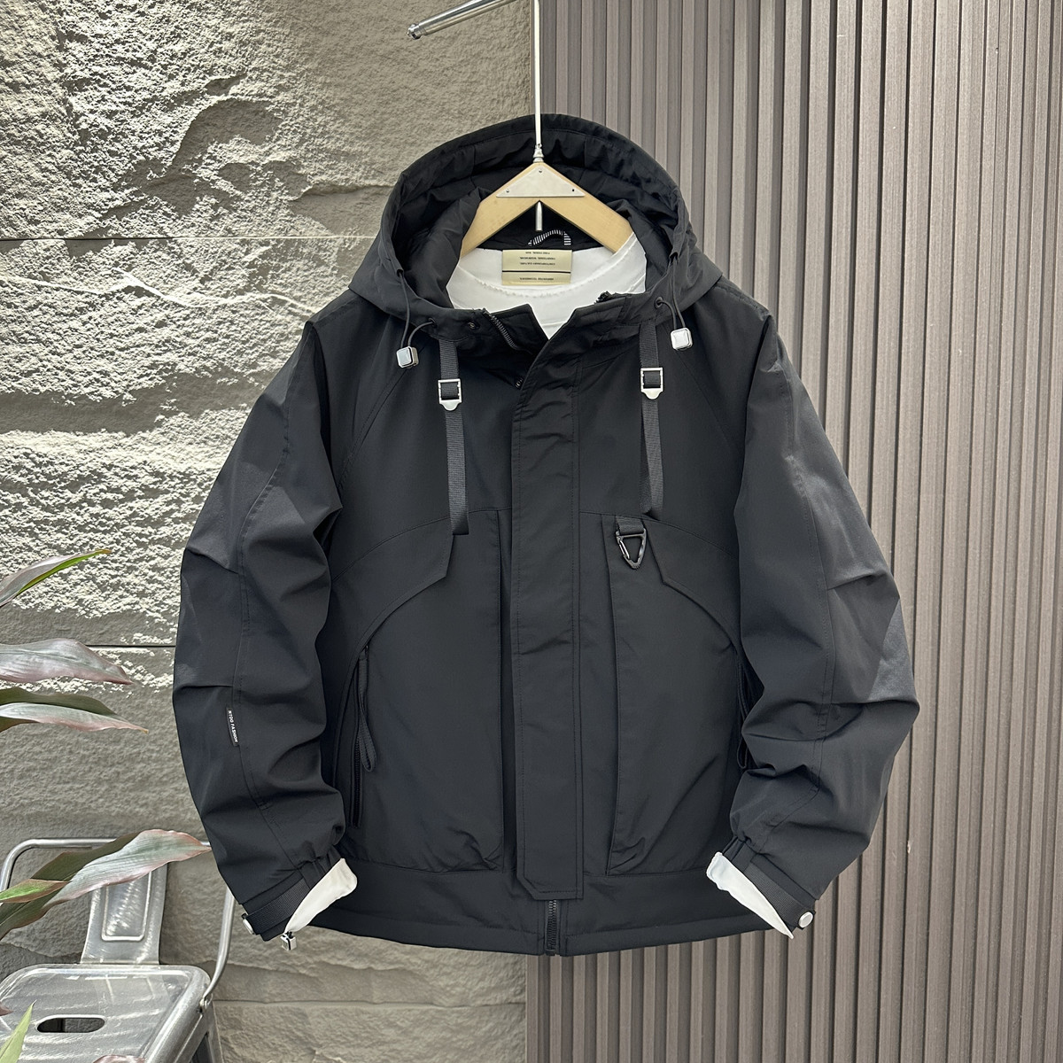 简约百搭工装保暖棉衣男士2025秋冬新款连男男士20初中生冬季衣服