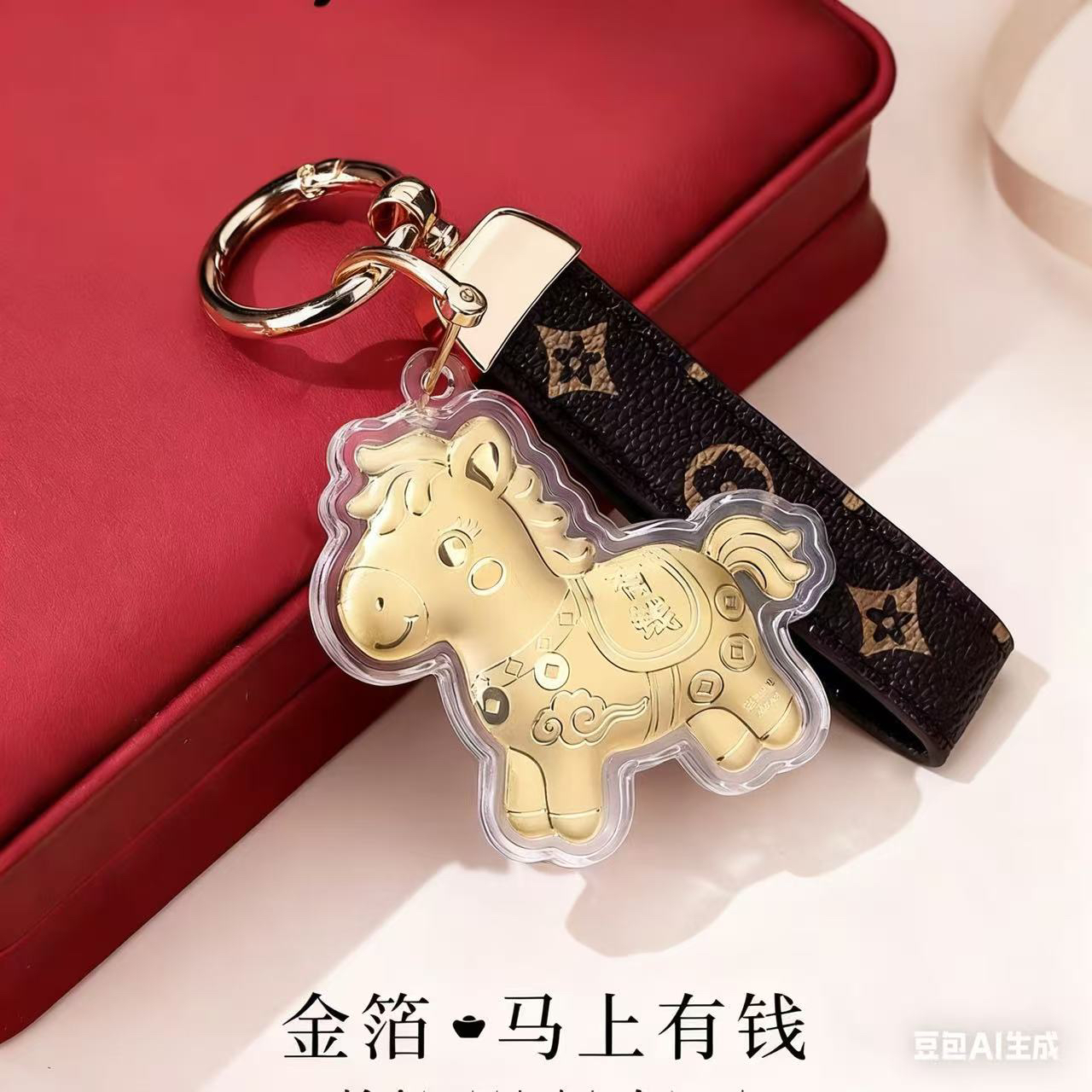 新款创意可爱小马钥匙扣包包手机链挂饰精美礼物