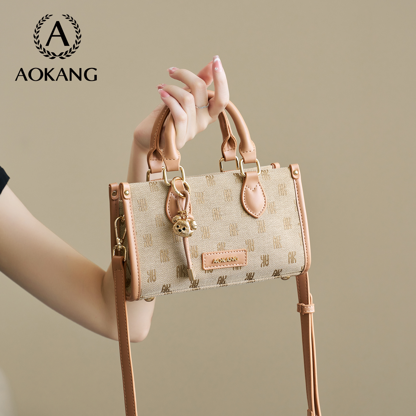 奥康手提包2026新款百搭斜挎包大容量轻奢高级托特包时尚单肩女包