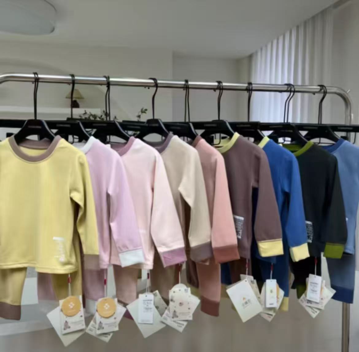 儿童小暖芯舒眠居家休闲风秋衣裤保暖套装男童女童秋冬保暖衣秋裤