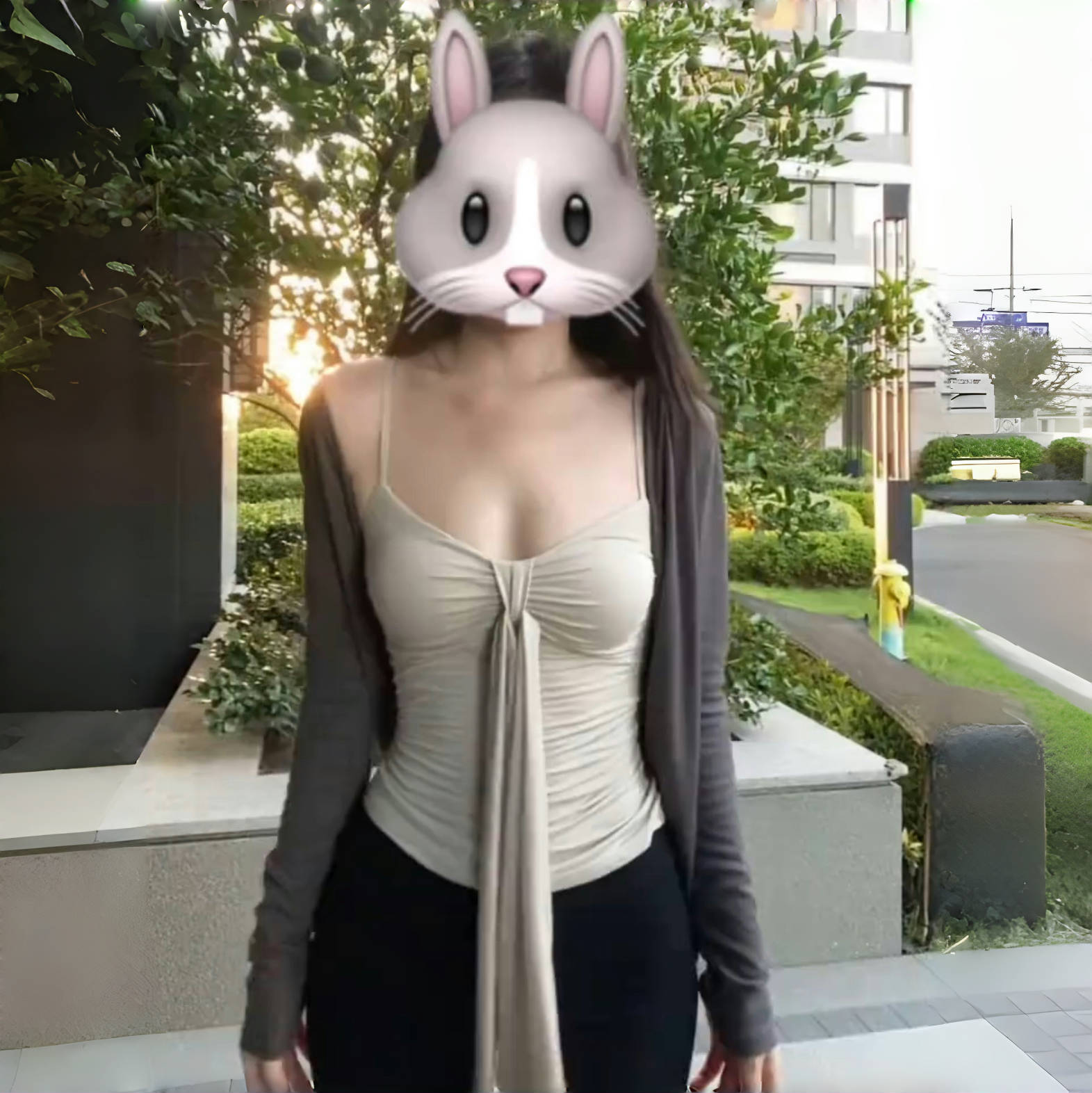 大码女装胖mm纯欲风长袖开衫+扭结吊带背心2025秋季气质显瘦套装