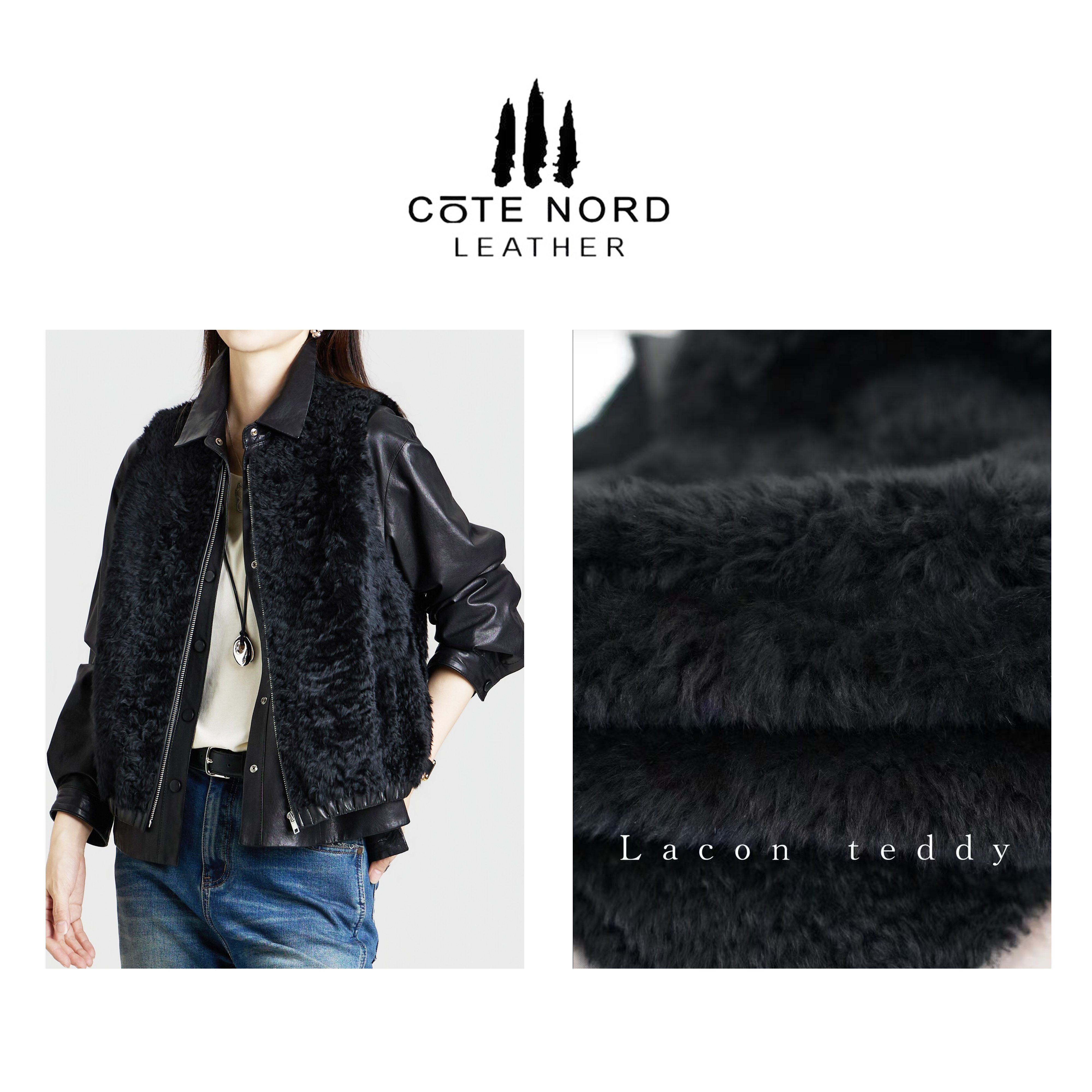 【小钱总】“双面黑珍珠” 拉贡双面马甲原生态皮毛一体H5-108