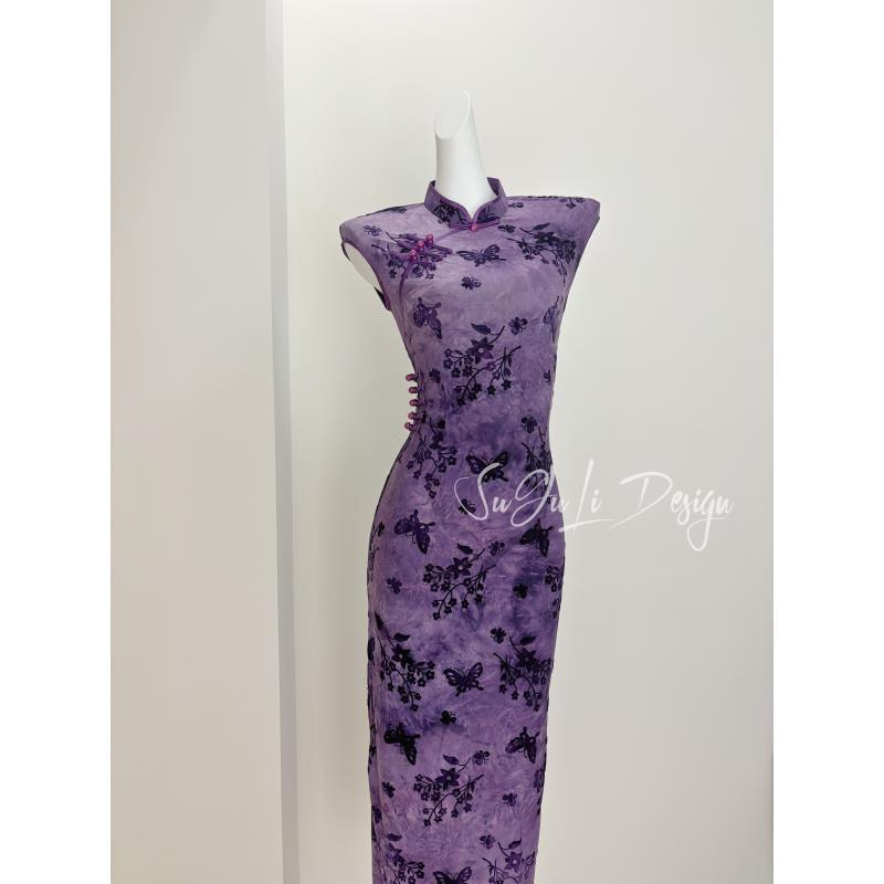 苏故里【锁清秋】港风复古气质传统款旗袍日常旗袍单层衣长120