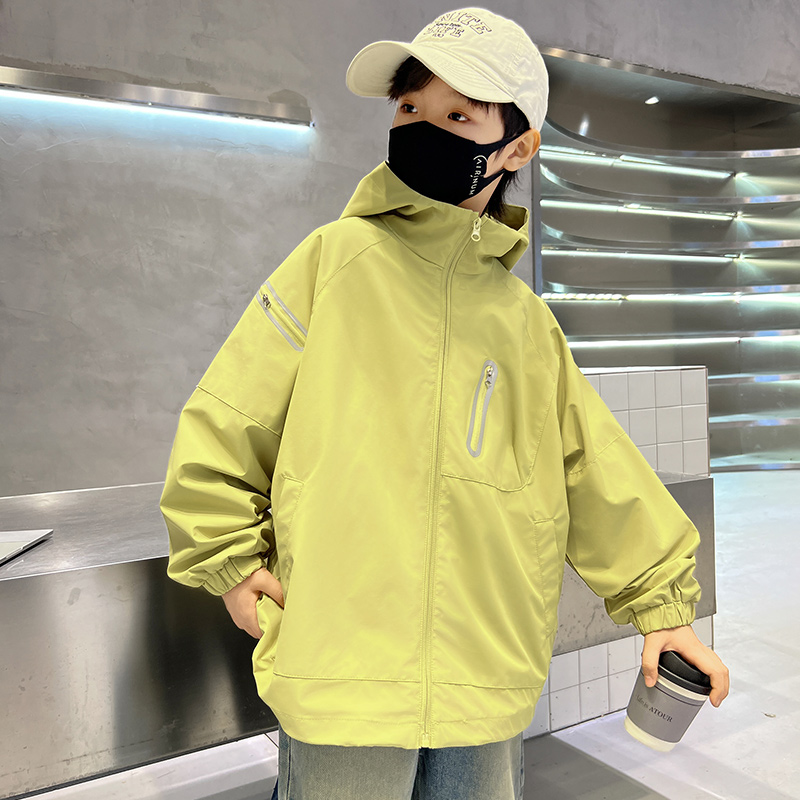 童装男童冲锋衣2025新款帅气春秋儿童装男孩春装外套大童上衣酷帅