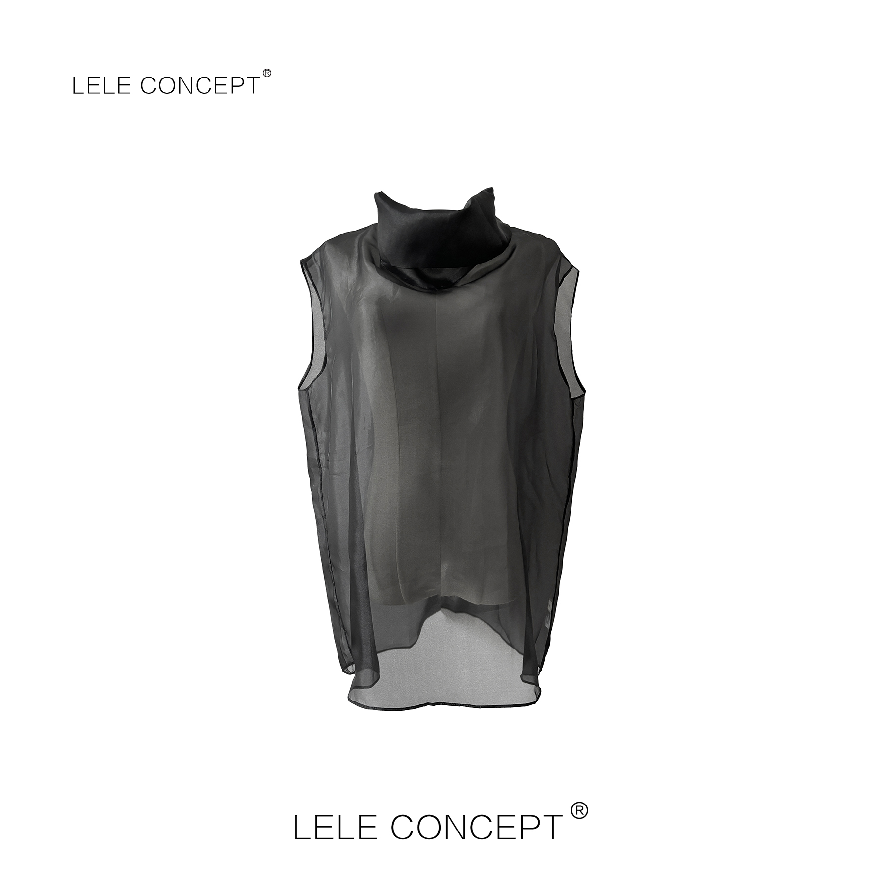 LELE CONCEPT丨「丽」轻奢时髦设计款无袖高领上衣S1161