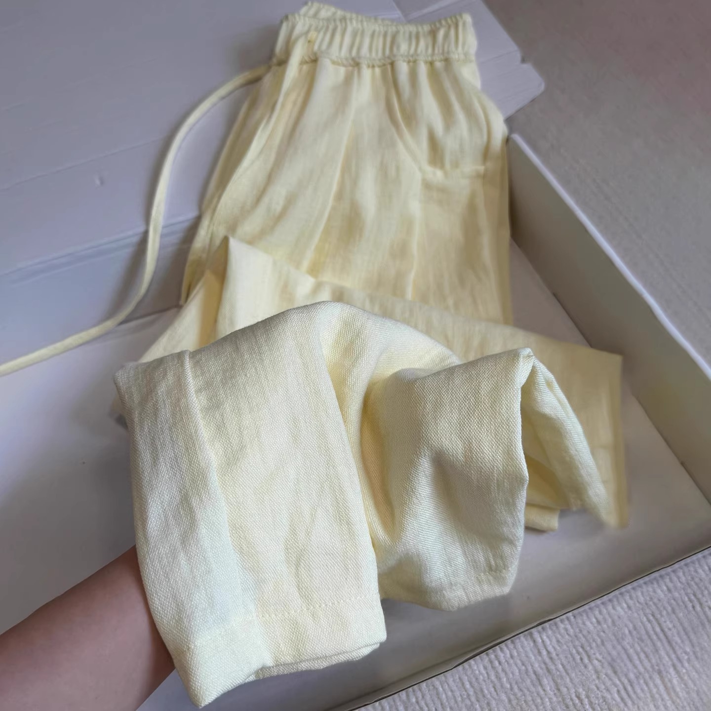 大码亚麻裤女2025新款胖mm显瘦休闲阔腿梨形身材棉麻裤夏季凉凉裤