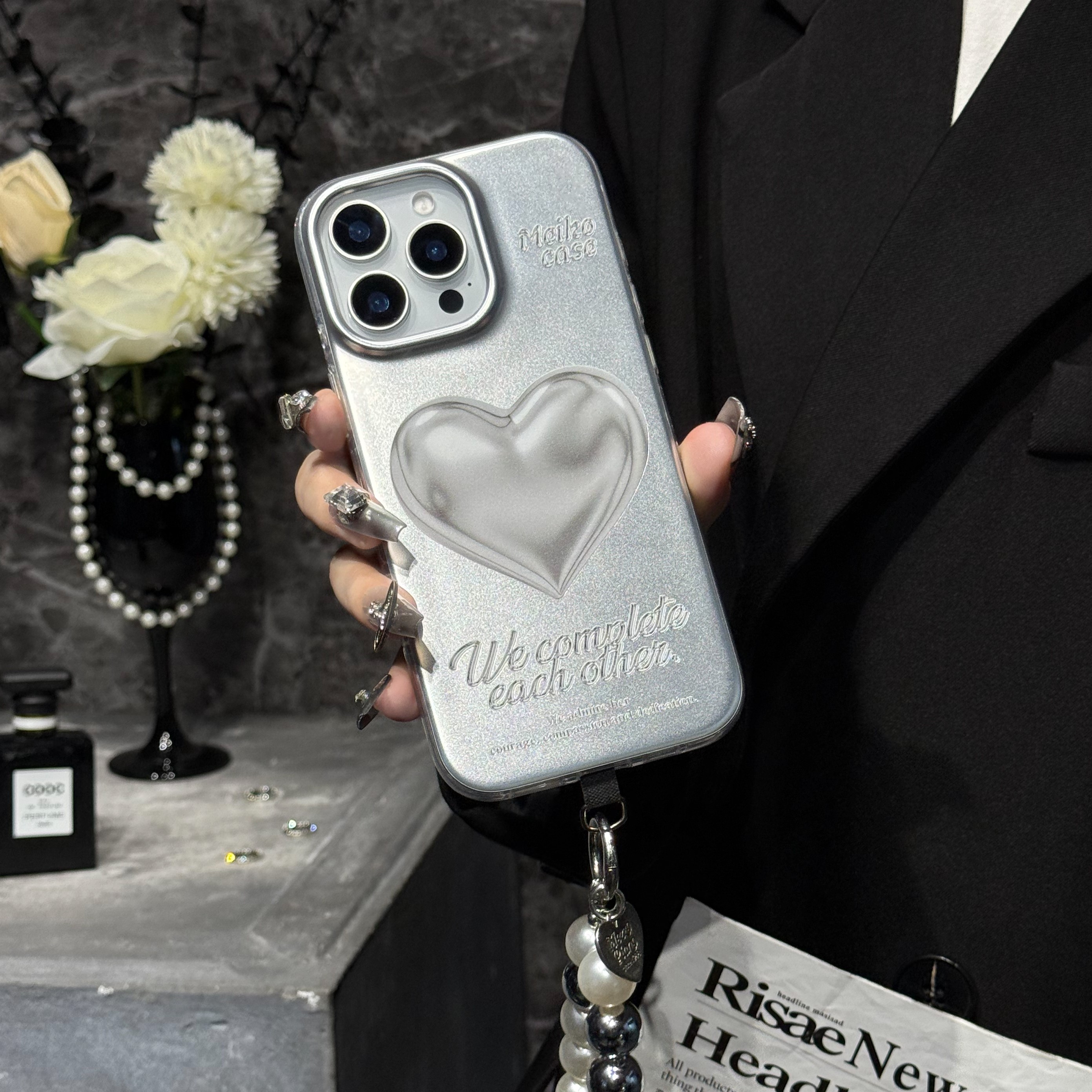 MEIKOCASE【心之契】原创手机壳适用苹果17promax高颜值16pro女款15