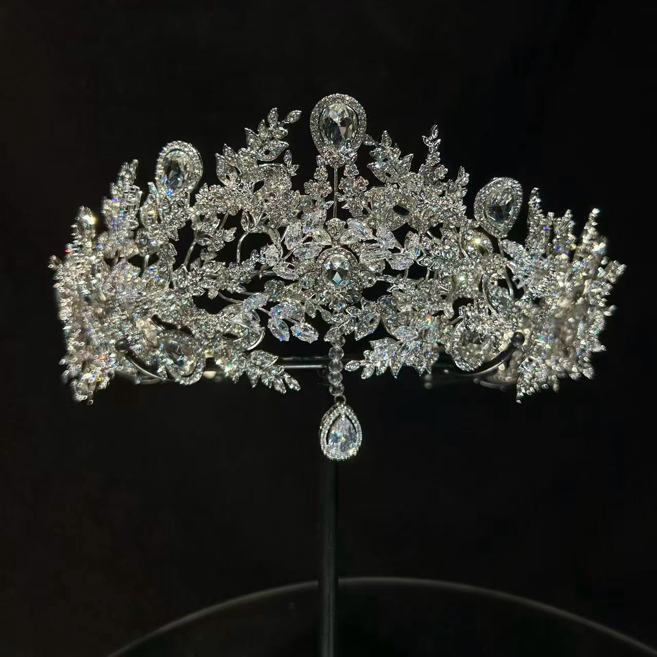 ETE ST1-18087 百搭多造型可调节锆石软皇冠