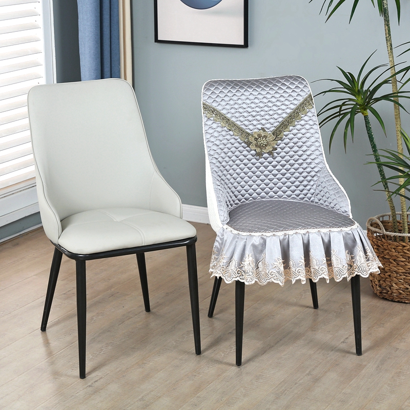 a方北欧弧形椅套罩全包防滑家用椅子套罩餐椅套坐垫套四季通用