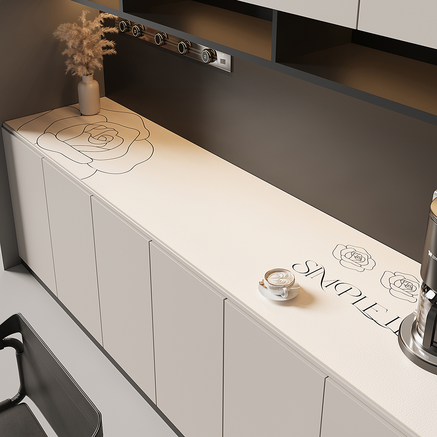 餐边柜台面垫防水防滑鞋柜台面垫防尘电视柜台面垫防烫茶几餐桌垫