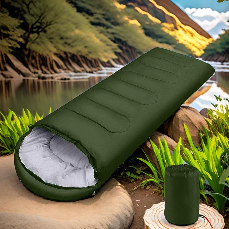 新疆西藏包邮户外睡袋春秋午休野露营睡袋加厚成人睡觉中空棉冬季