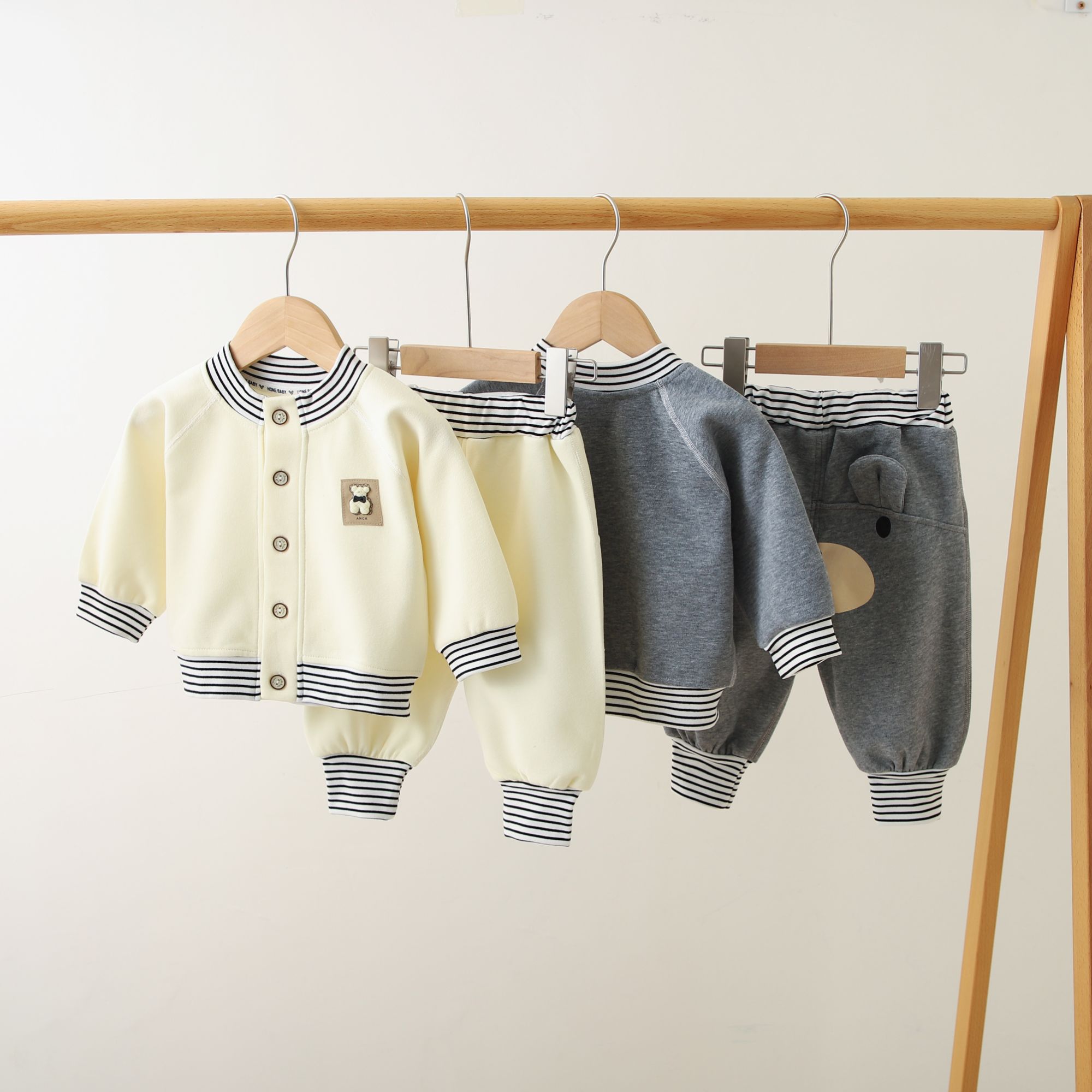 春秋季运动儿童套装韩版洋气棒球服小童春装男宝宝宝休闲