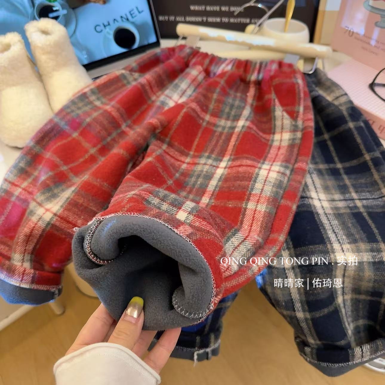 2025新款潮流时尚儿童加绒裤百搭直筒裤加绒加厚韩版裤子休闲百搭