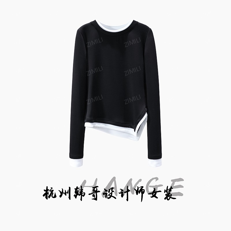 【韩哥欧货女装】冬季热感系列《暗夜黑》高弹显瘦打底上衣26053-A7