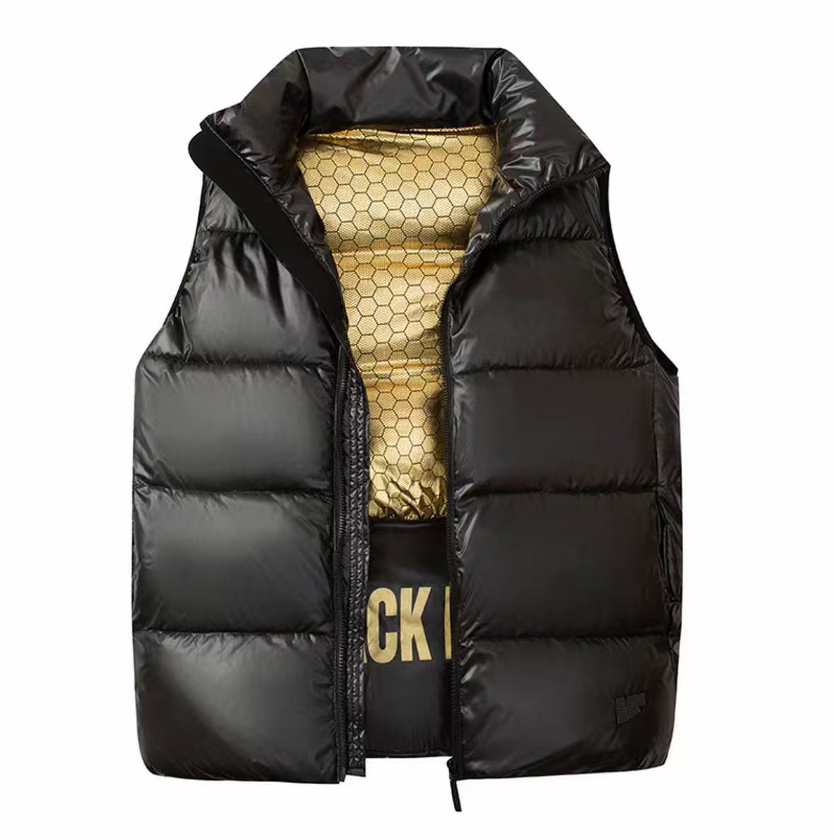 【好物推荐】黑金马甲2025年轻奢定制潮流外穿男女同款加厚休闲外套