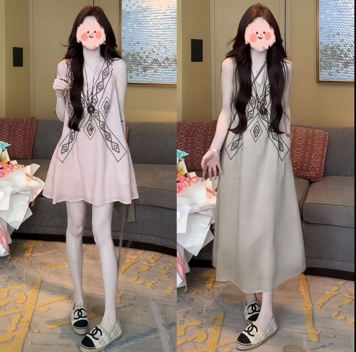 【现货】夏季新款松弛感慵懒风千金清冷感贵系百搭舒适连衣裙女