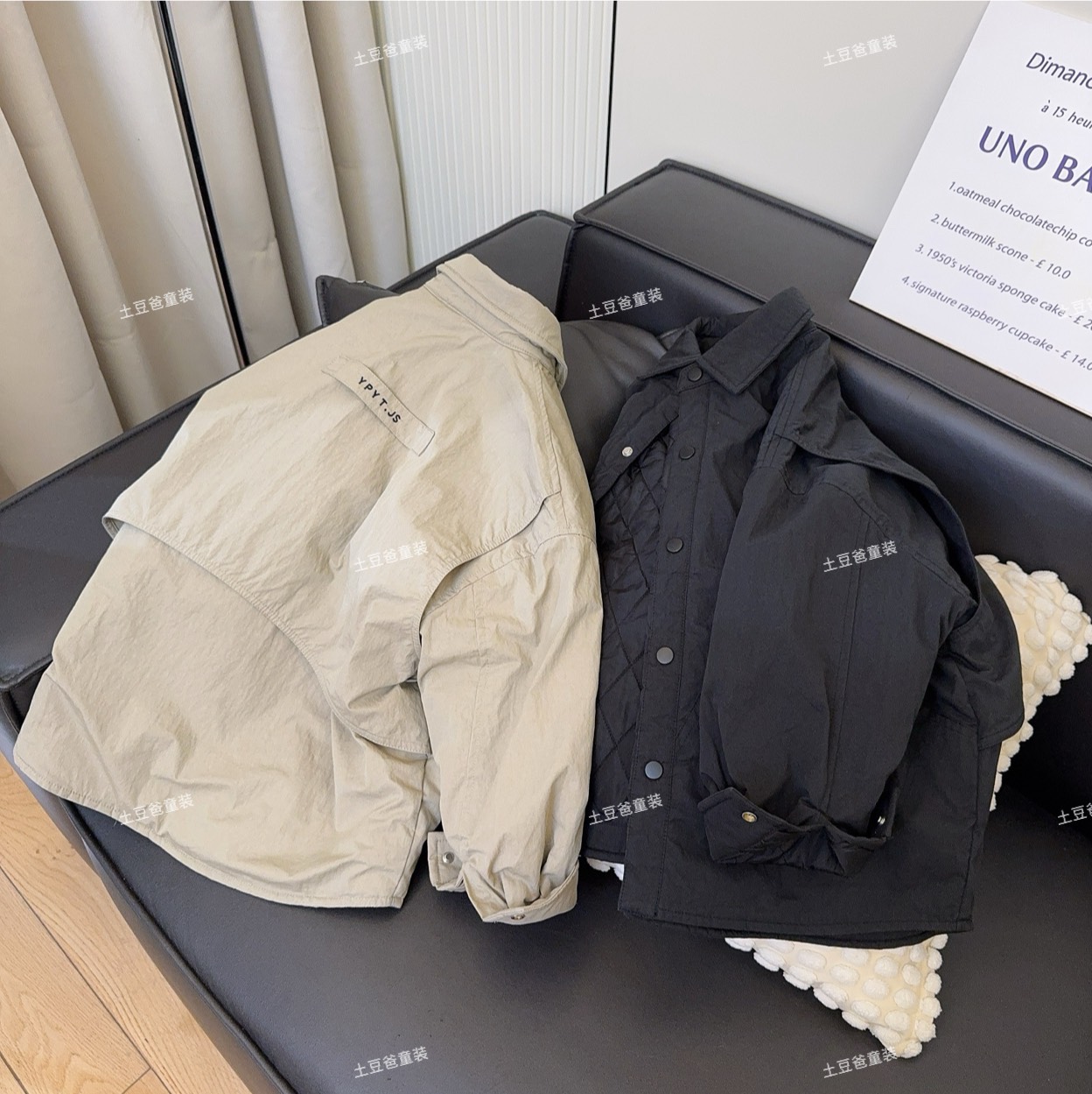 儿童加厚棉衣2025冬季新款男女童韩版简约休闲外套冬装翻领棉衣