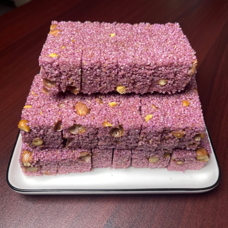 紫米酥小米酥450g紫米黑米花独立小包装花生酥风味零食旅游特产