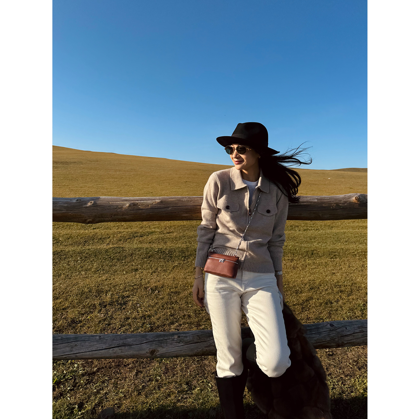 KEEP KAPU靠谱【曼尼随记】老钱风羊毛混纺针织拉链开衫KP253443