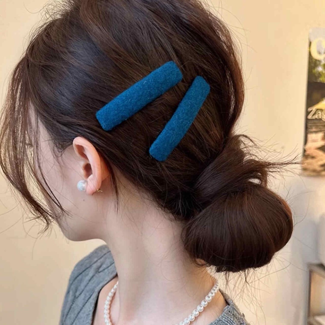 bb夹前额文艺抓夹风夹子2025新款韩侧边简约毛呢系刘海碎无痕发卡