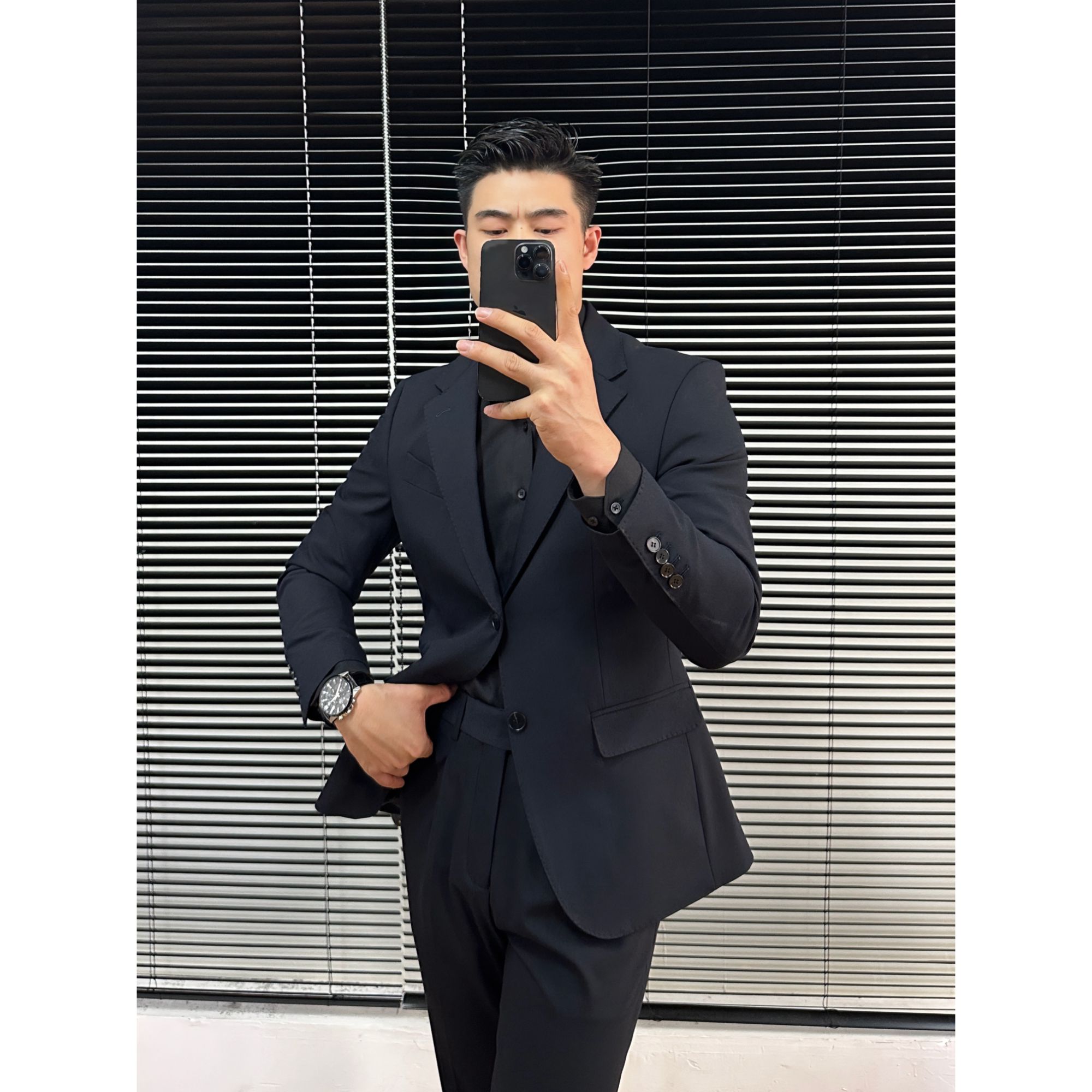 休闲男款痞帅高级感西装套装男士修身西服新郎结婚男装婚服正装