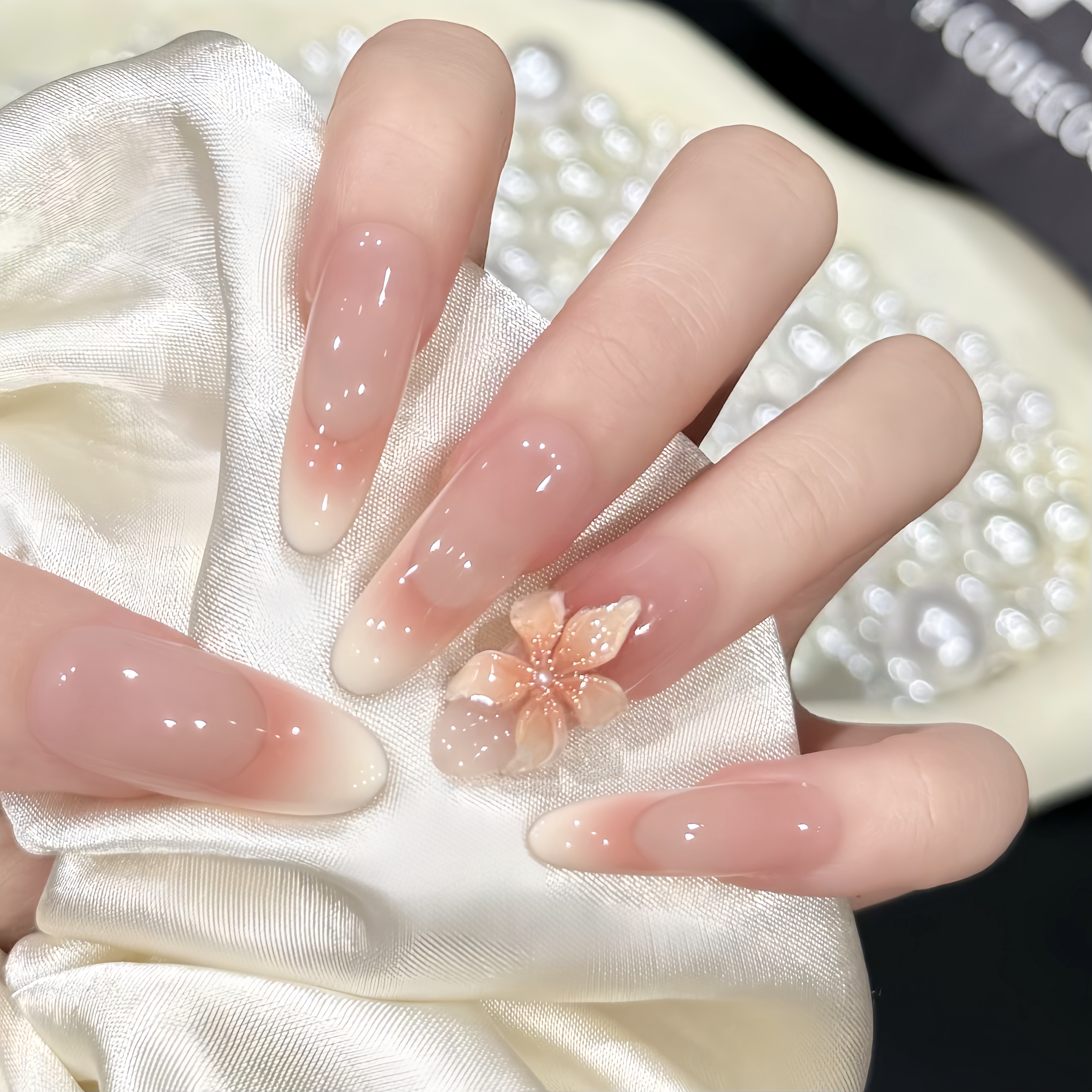 【秋日系列】  气质风纯欲风雕花 秋冬枫叶系列纯手工 穿戴甲