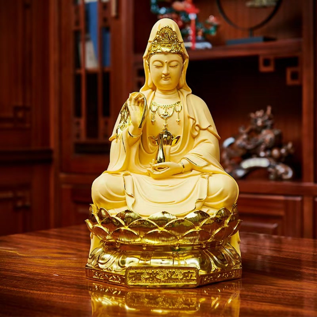 【师傅推荐】有求必应新中式观音摆件树脂工艺摆件