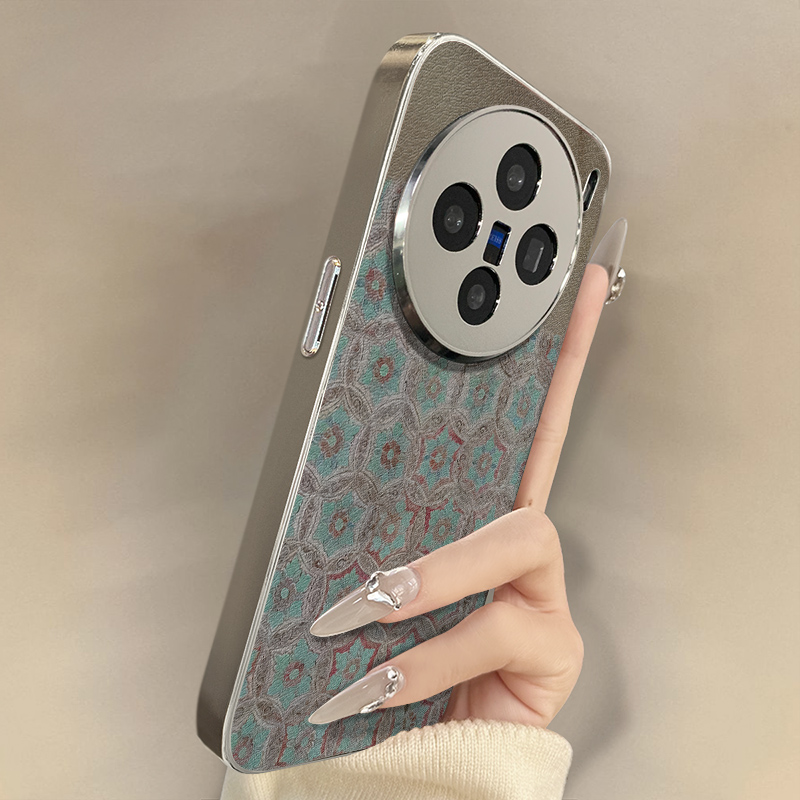 敦煌花纹适用vivox200promini手机壳x100ultra新款x90电镀x70情侣